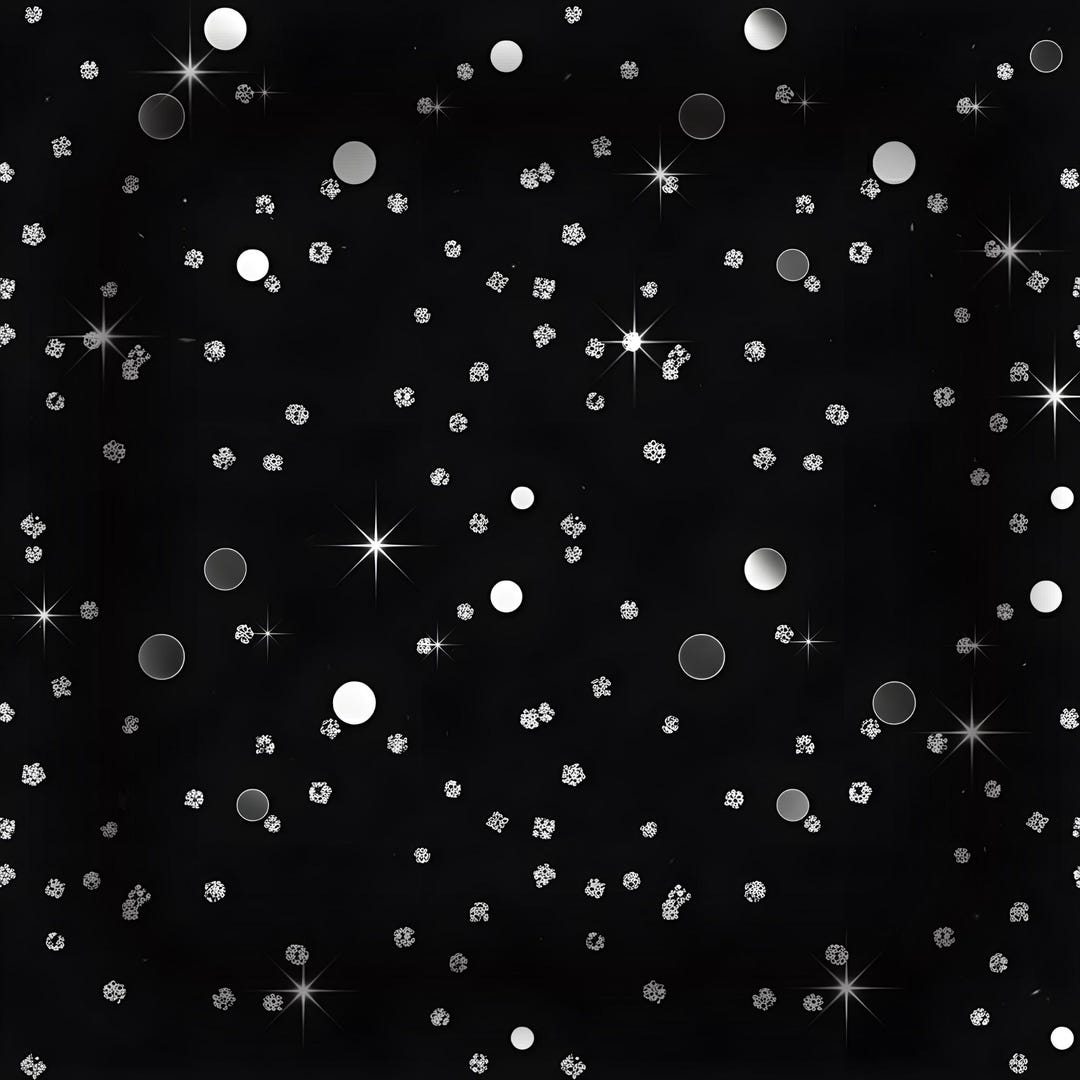 Silver Sparkle Seamless Pattern | Black & Silver Glitter Background ...