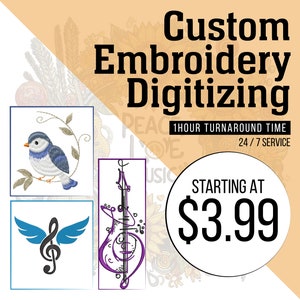 Custom Embroidery Design, Embroidery Digitizing Service, Custom Embroidery Digitizing, Custom Logo Digitizing, Digitize Embroidery Design