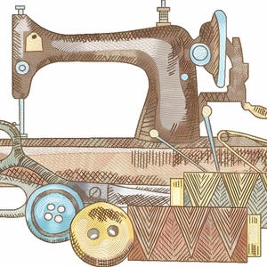 Grandma&#39;s Sewing Machine Embroidery Design Sewing Embroidery Pattern Machine Embroidery Design Basic Machin Parts Embroidery Design