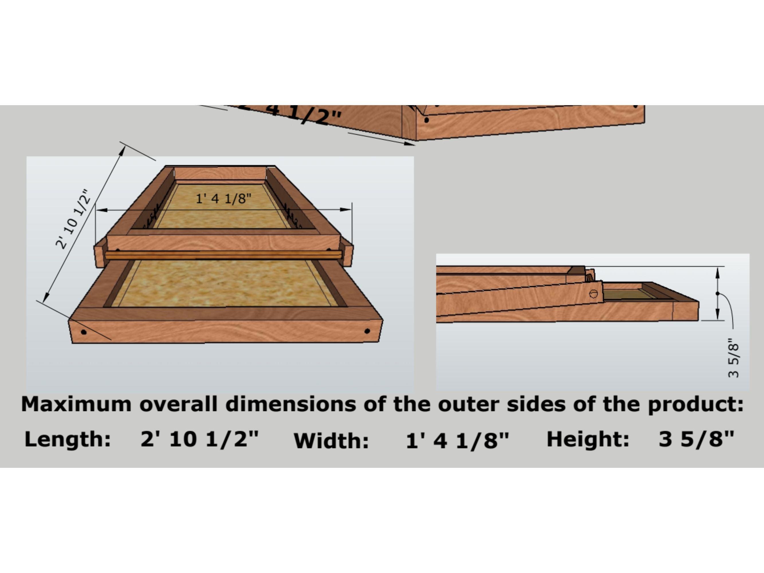 Buck Ramp Dimensions STANDARD Model | DIY Adjustable Pet Ramp: Detailed Woodworking Plans ...