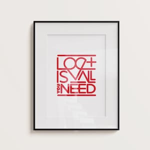 Minimalist Love Poster, Trendy Wall Print, Typography Print, Printable Art, Digital Print, Neutral Art