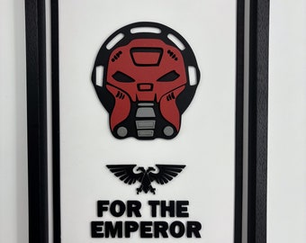 Cuadro Warhammer 40k For The Emperor - Space Marine - Por el Emperador