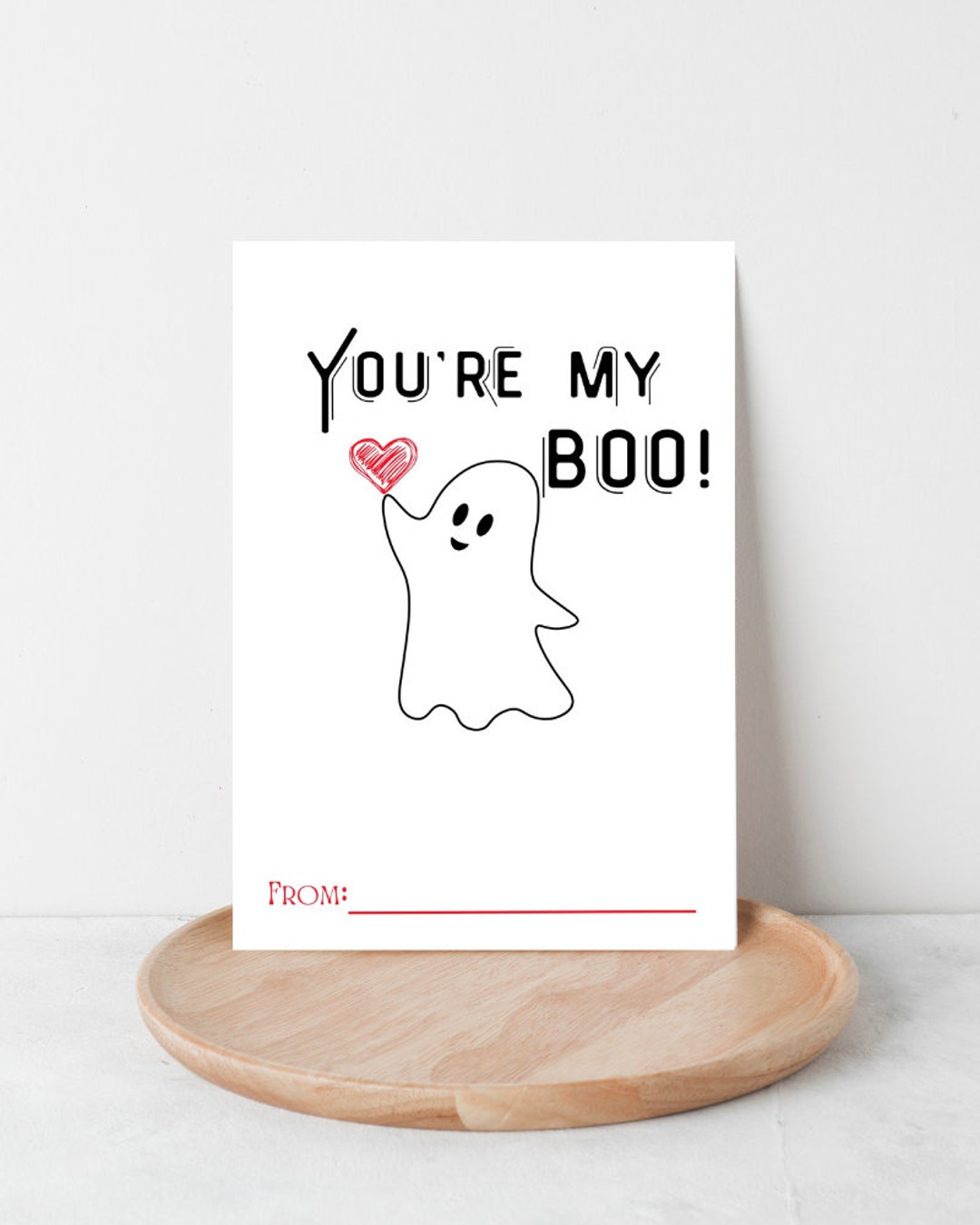 You re My Boo printable Valentines Card punny Valentines Card digital Valentines Card instant