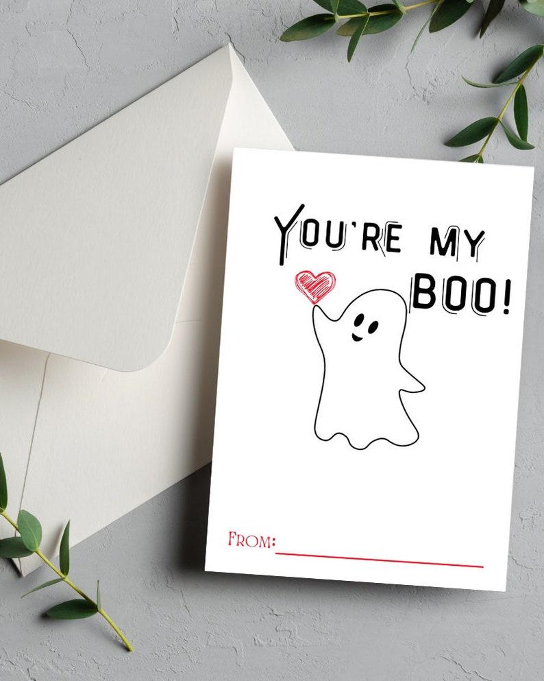 You re My Boo printable Valentines Card punny Valentines Card digital Valentines Card instant