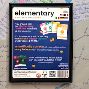 Physics Card Game | Elementary Particles - Etsy