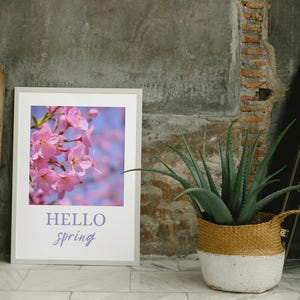 Hallo Frühling, Hallo Frühling, Frühlingsdekor, süßes Wohndekor, Hausdrucke, Wohnkultur, Einrichtungsgegenstände