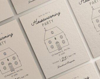 Aanpasbare housewarmingparty, New Home (digitale download)