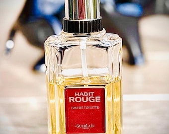 Habit Rouge by Guerlain, 6.8 Fl Oz 200 Ml Eau De Toilette EDT