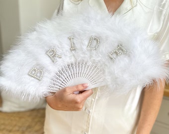 Feather Bride Fan, Bridal Accessories, Wedding Accessories, Wedding, Bride to be, Bridal Fan, Hen do Accessories