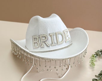 Bride Cowboy Hat, Bridal Hat, Bridal Accessories, Hair Accessories, Wedding, Bridal