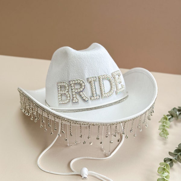 Bride Cowboy Hat, Bridal Hat, Bridal Accessories, Hair Accessories, Wedding, Bridal