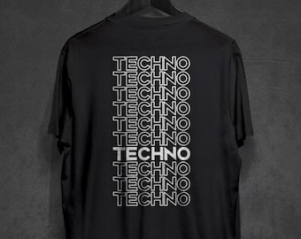 Techno T-Shirt, Rave T-Shirt, Techno Festival Shirt, Techno Party Outfit, Rave Wear Männer, Damen Techno Kleidung, DJ Kleidung, Geschenk für Raver