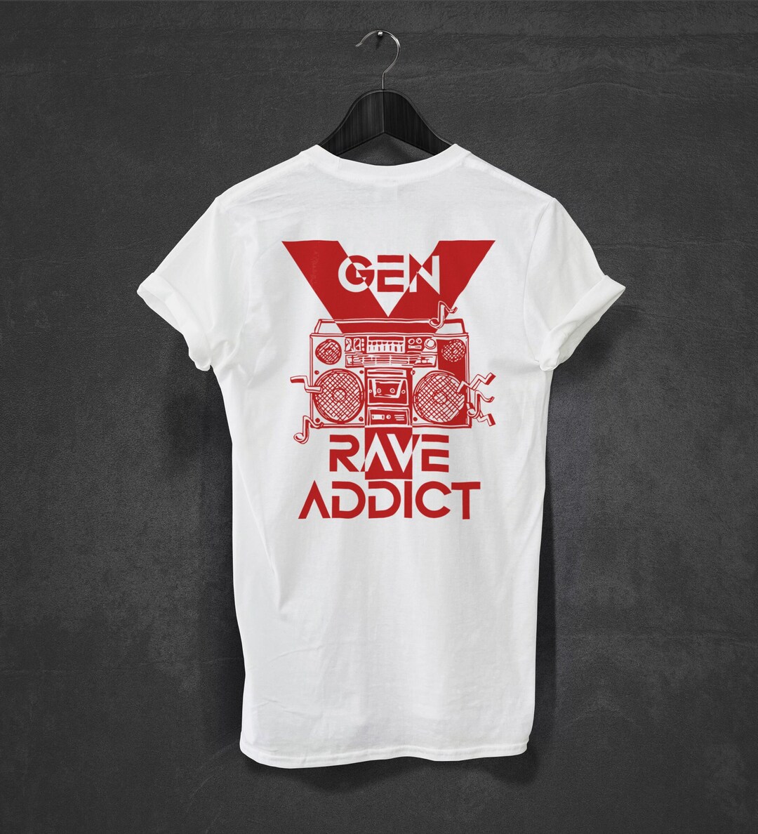 GEN Y Rave Addict Tshirt, Rave Tshirt, Music Festival Outfit,