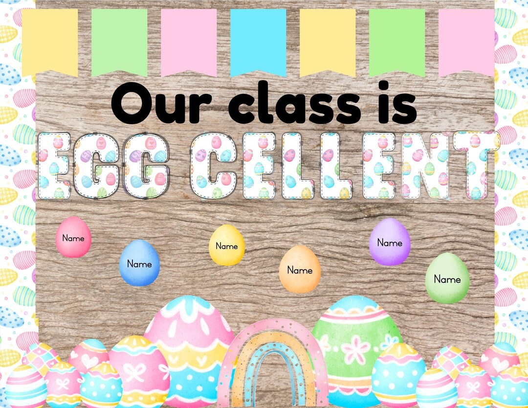Our Class is Egg Cellent Bulletin Display - Etsy
