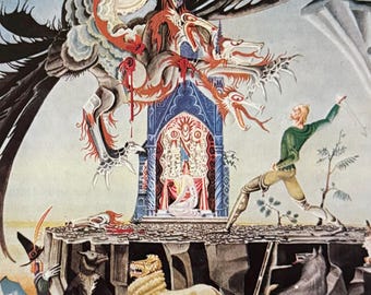 Kay Nielsen, Los dos hermanos, Cuentos de hadas, Hermanos Grimm, 1979. Lámina de libro antigua, ex libris.