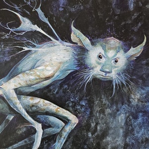 Brian Froud, A Fee Lion, Faeries, Fairy, Faries, Fantasy Art, 2000 Vintage Book Print, Bookplate