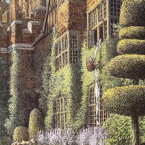 The Wind in the Willows, Mr Toad Climbing out of Window, Inga Moore, 2000 Vintage Book Print, Bookplate