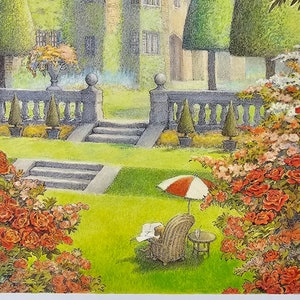 The Wind in the Willows, Toad Hall, Inga Moore, 2000 Vintage Book Print, Bookplate