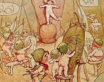 メイ・ギブス「ガムナット・ベイビーズ」ヴィンテージプリント