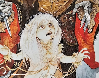 The Dark Crystal, Fantasy, 1982 Vintage Book Print, Bookplate #2