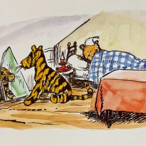 Carte postale vintage 1992 de Winnie l'ourson, tigrou, tigre, ours