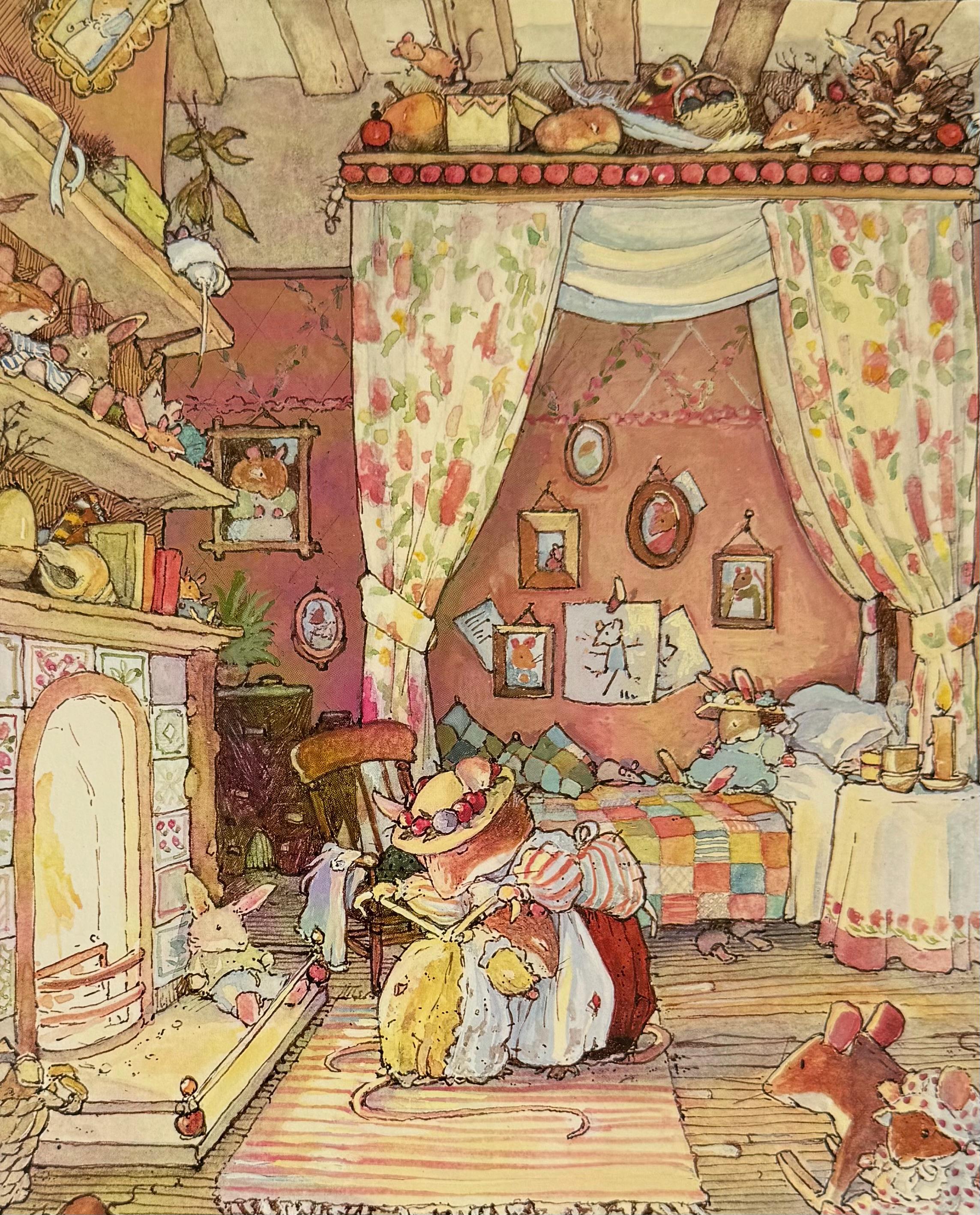 Brambly Hedge, Mice, 1999 Vintage Book Print, Bookplate - Etsy Israel