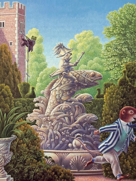The Wind in the Willows, Toad Hall, Ratty, Garden, 1988 Vintage
