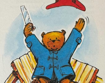 Vintage Paddington Bear Print: Children's Nursery Art (1989) - Etsy