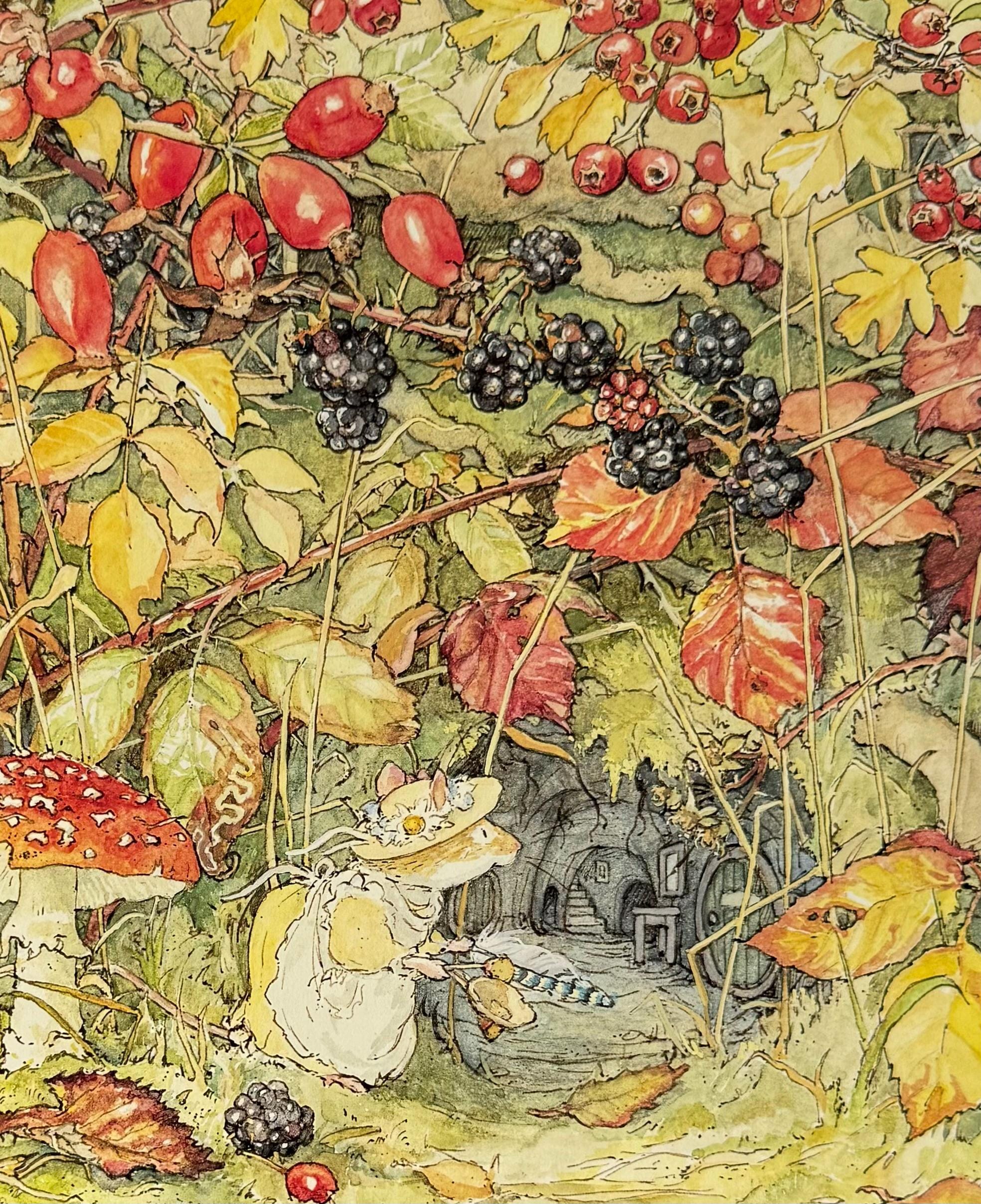 Brambly Hedge, Primrose Visits Chestnut Woods, Berries, Mouse