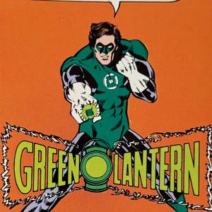 Lanterne verte, DC Comics, super-héros, 1981, carte postale ancienne