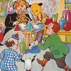 Sooty, Sweep, Clown, 1984 Vintage Book Print