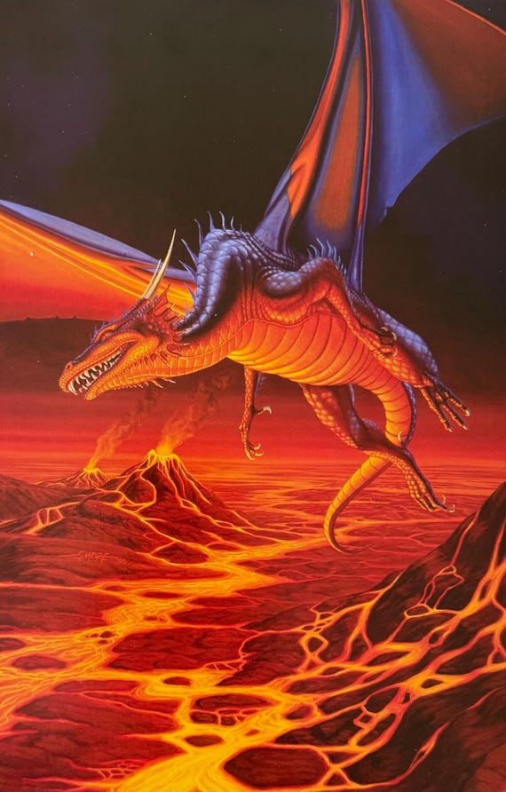 Dungeons and Dragons, Dragonlance, Red Dragon, River of Flames