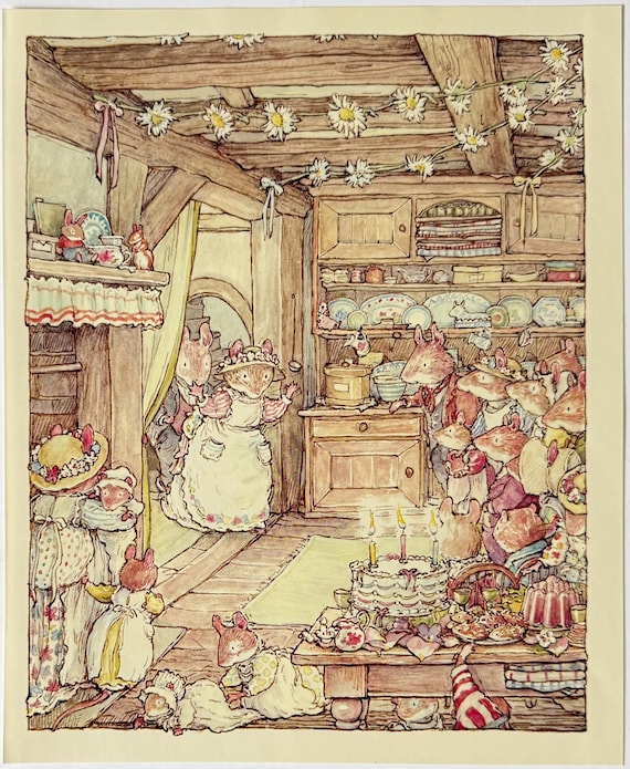 Brambly Hedge, Mice, 1999 Vintage Book Print, Bookplate - Etsy Brambly Hedge, Mice, 1999 Vintage Book Print, Bookplate - Etsy