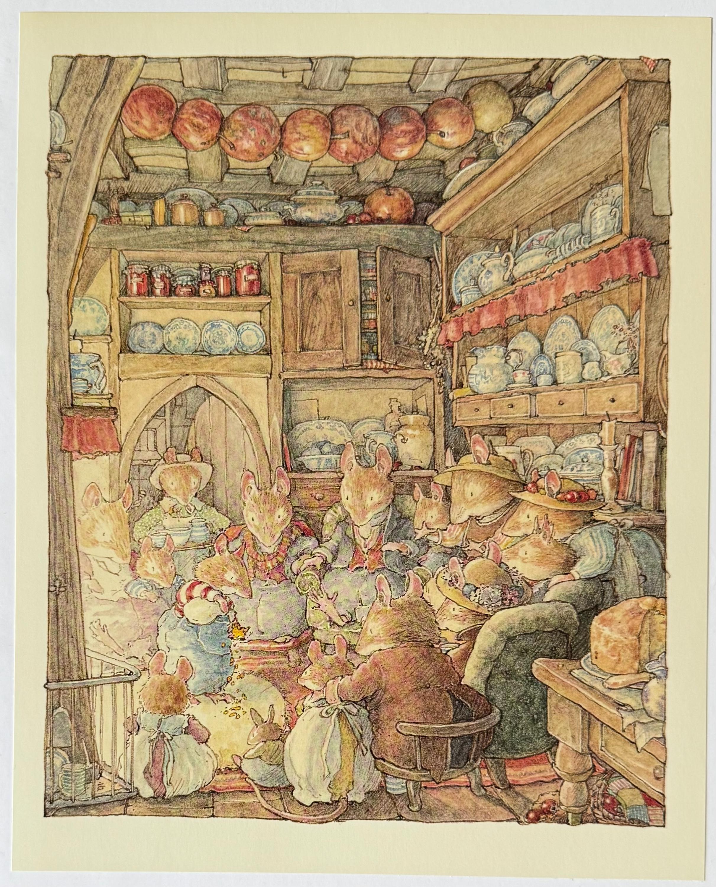 Brambly Hedge, Family and Friends, Mouse, Mice, 1999 Vintage Book