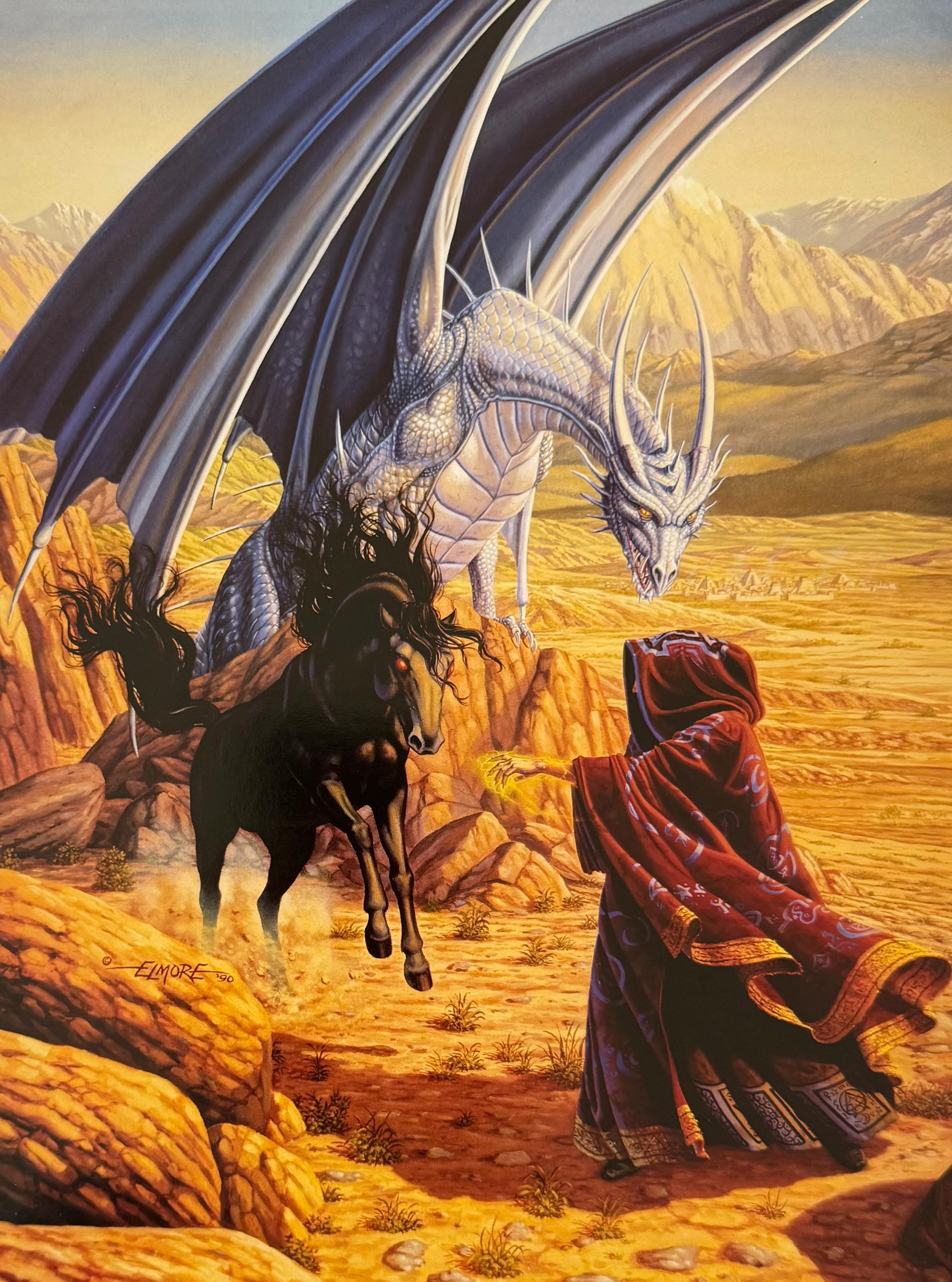 D&D ダンジョンズ&ドラゴンズ　ファンタジーアート　ドラゴンランス戦記　画集 ダンジョンズ アンド ドラゴンズ、ドラゴンランス、神秘の馬、ラリー