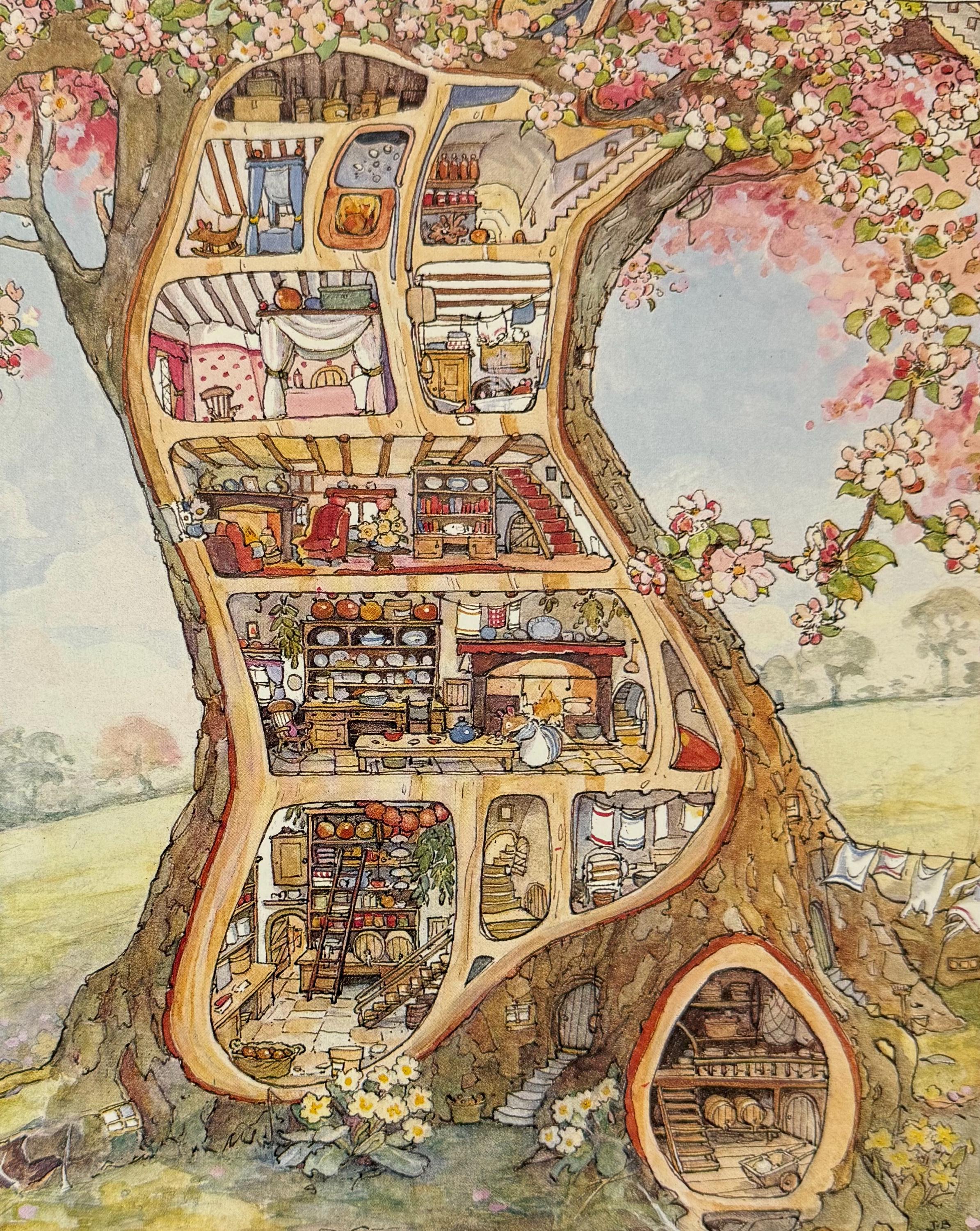 Brambly Hedge, Mr & Mrs Apple Live at Crabapple Cottage, Mouse
