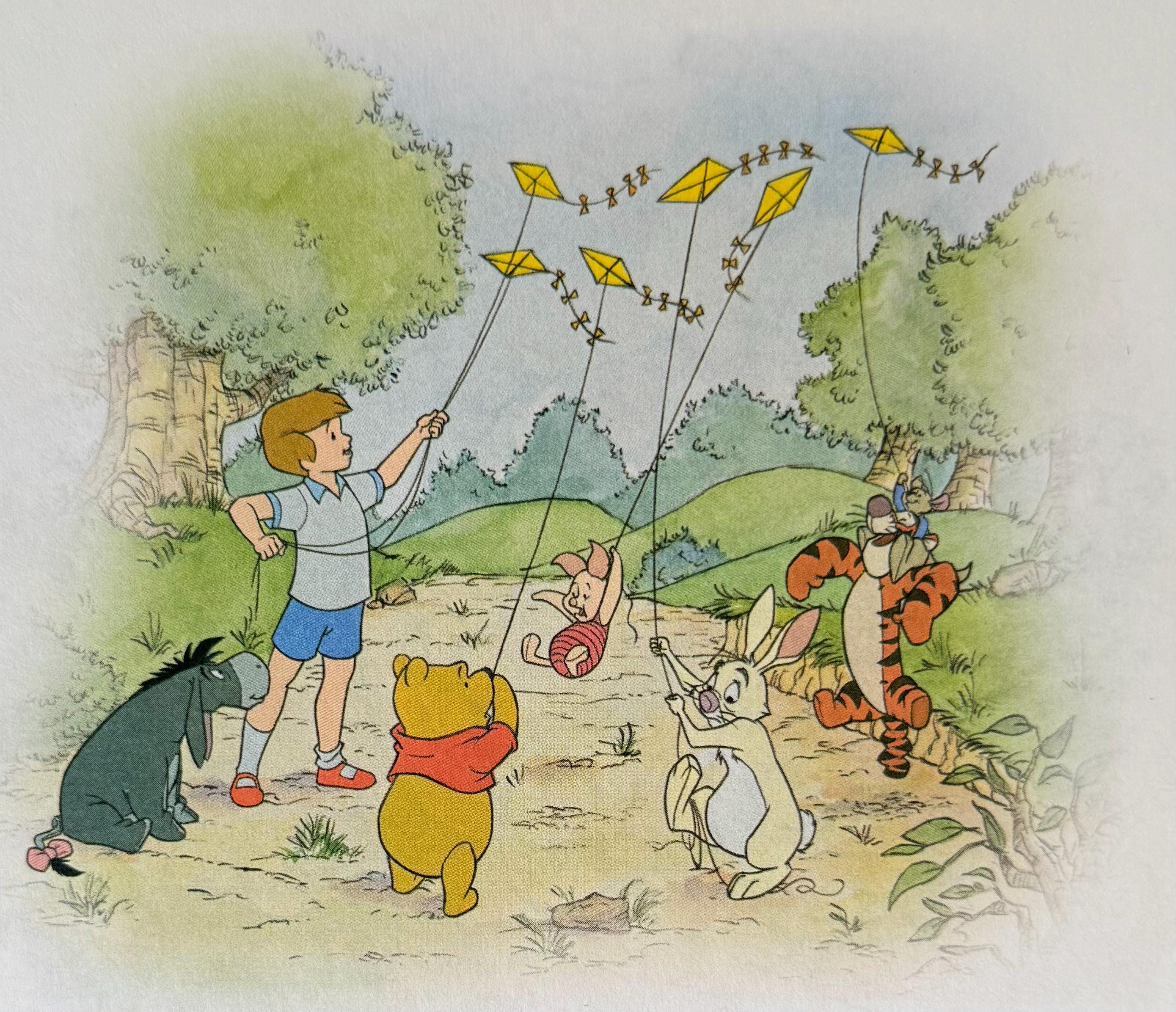 Günther Juego De 2 Cometas Monohilo – Winnie The Pooh Y Classic De Poliéster Ripstop, Para Niños De 4+ Años, Vuelo Al Aire Libre