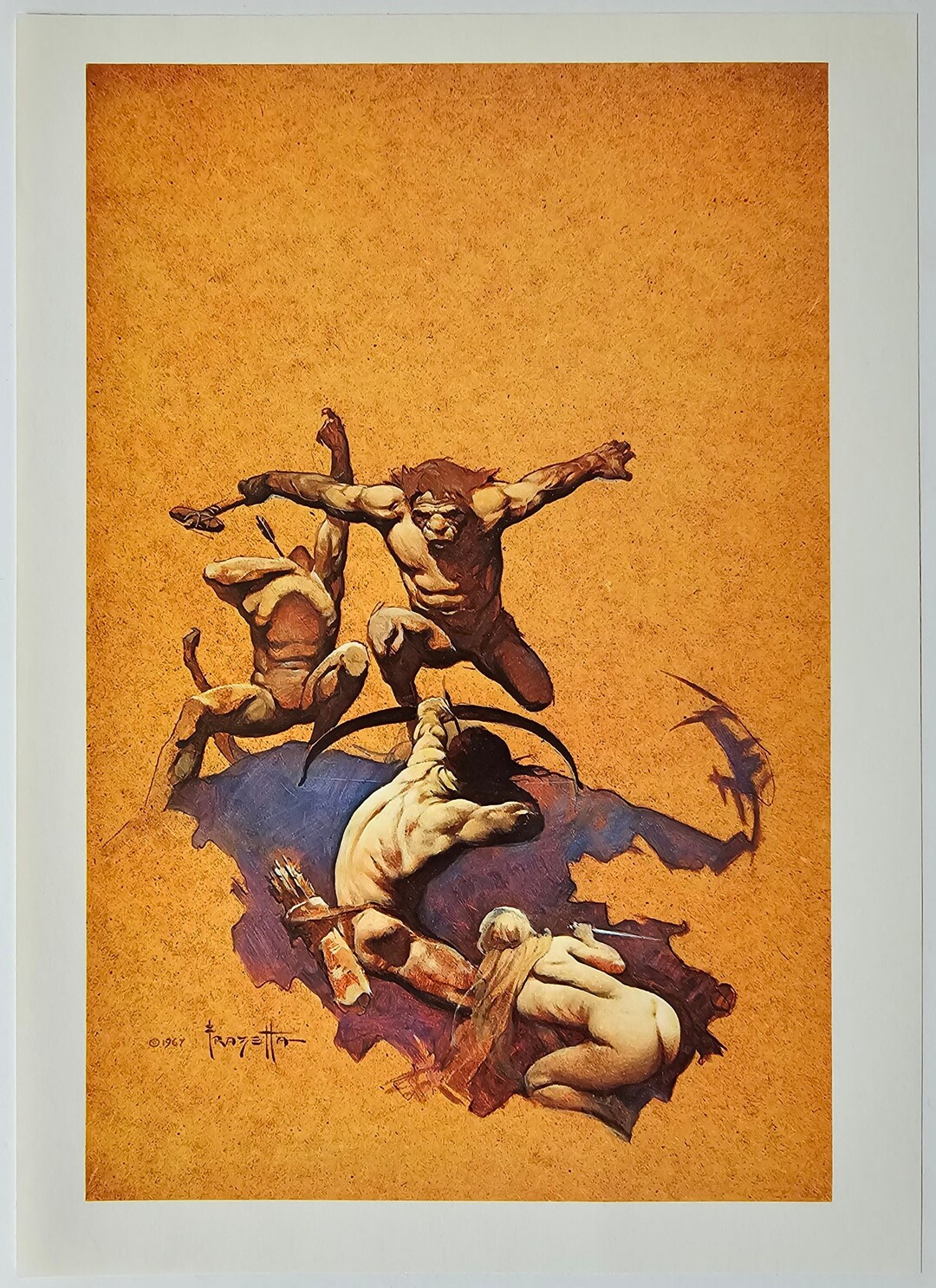 Frank Frazetta, Warriors, Fantasy Art, 1979 Vintage Book Frank Frazetta, Warriors, Fantasy Art, 1979 Vintage Book