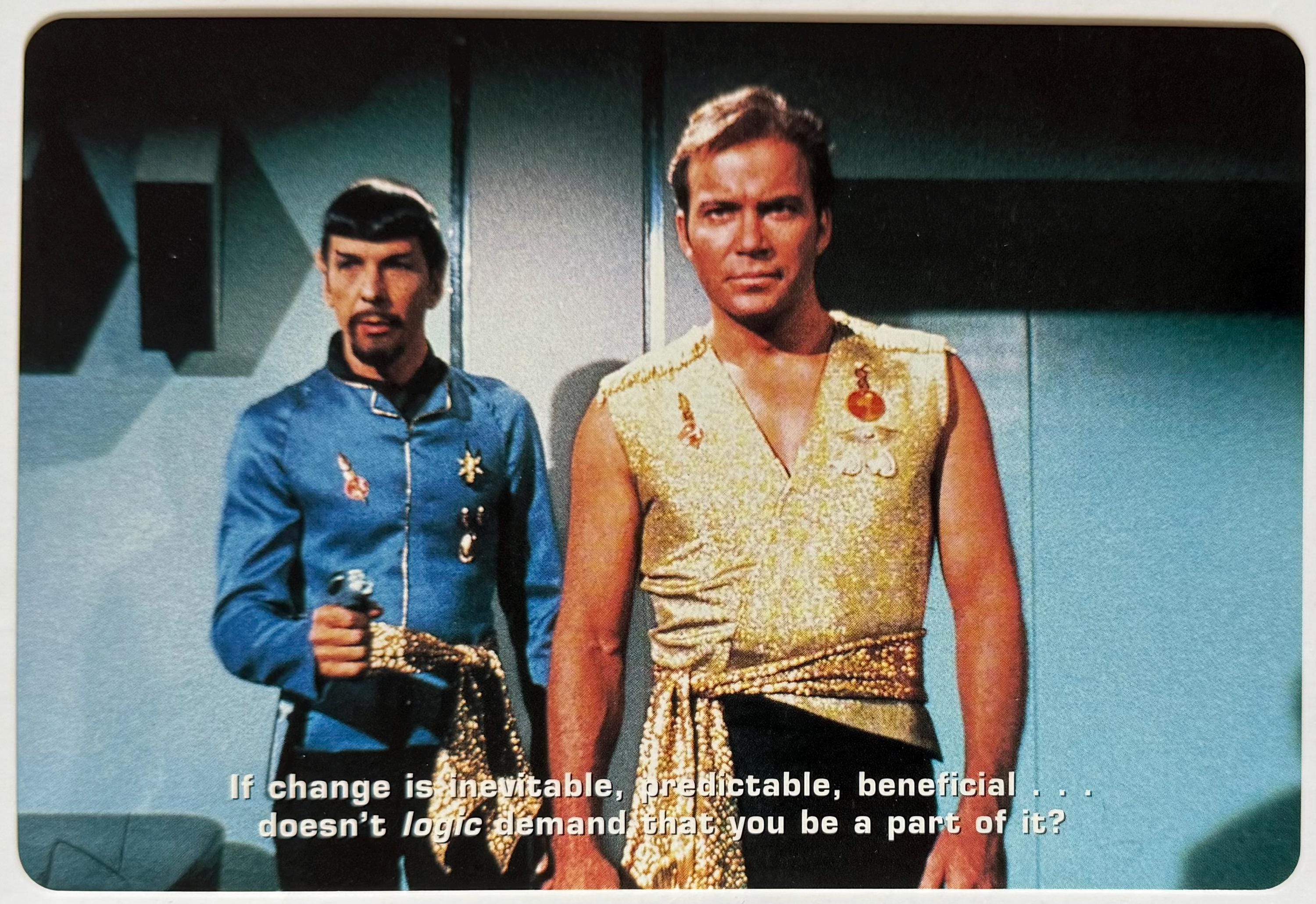 Star Trek, The Original Series, Spock And Captain Kirk, Science Fiction, 2006 Vintage Postcard