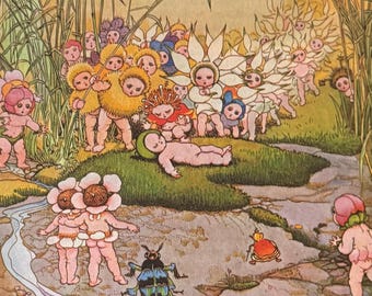 メイ・ギブス「ガムナット・ベイビーズ」ヴィンテージプリント