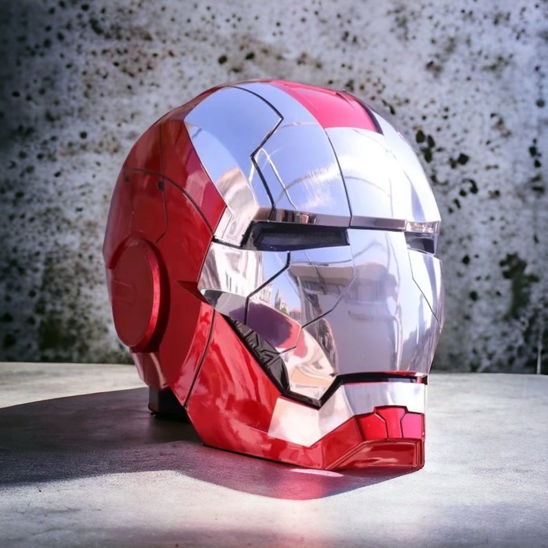 Wearable Iron Man Helmet Mask Moveable Electronic Jarvis Mask 2024