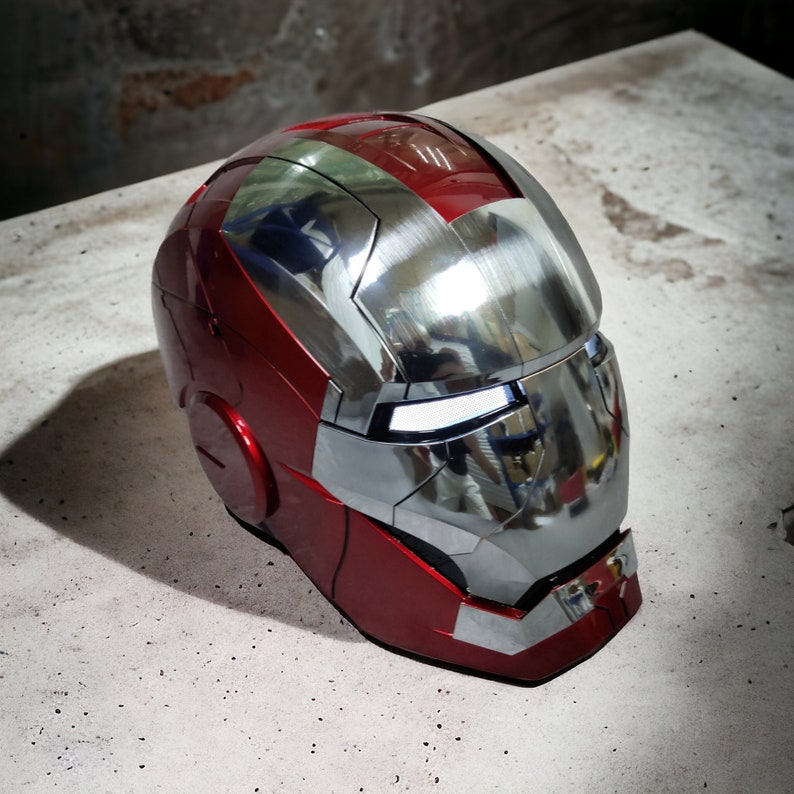 Wearable Iron Man Helmet Mask Moveable Electronic Jarvis Mask 2024
