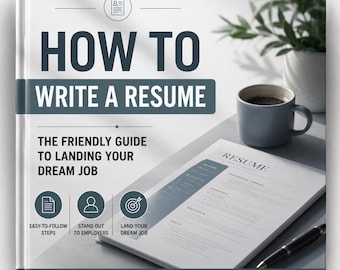 Resume Writing Guide eBook | Career Workbook, Job Application Tips (PDF Download)