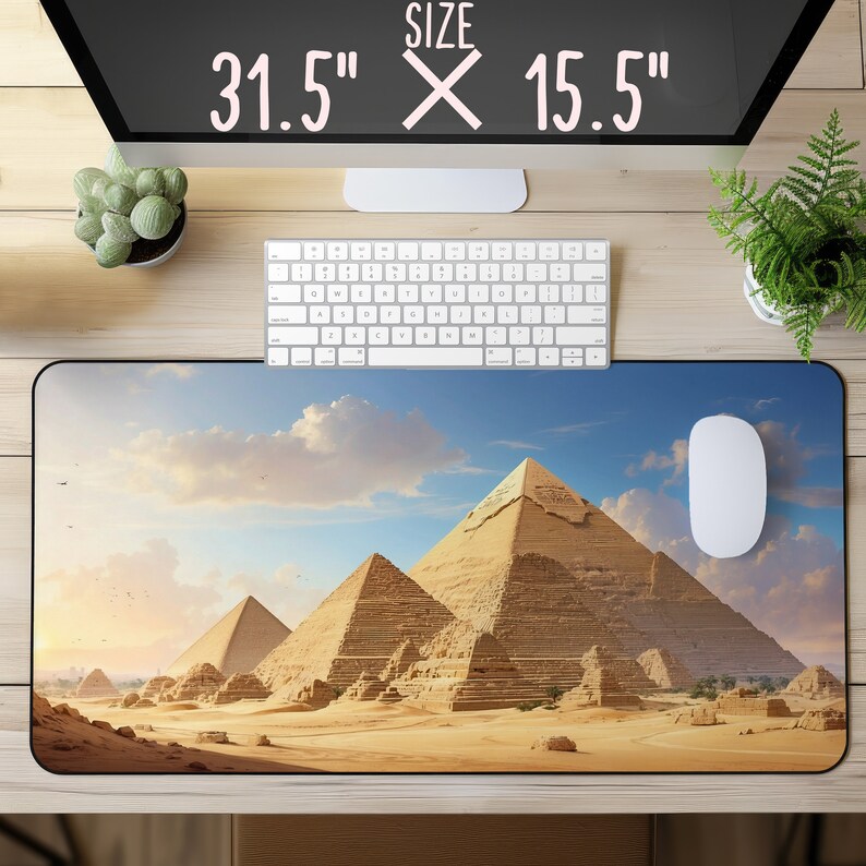 US Egyptian Pyramids 2 Styles S/M/L Gaming Computer/laptop Desk Mat