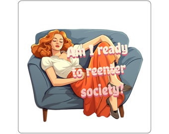 Retro Sassy and Funny 70s 80s Sticker