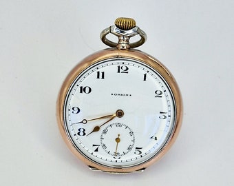 Rare vintage Orion pocket watch silver 800s.