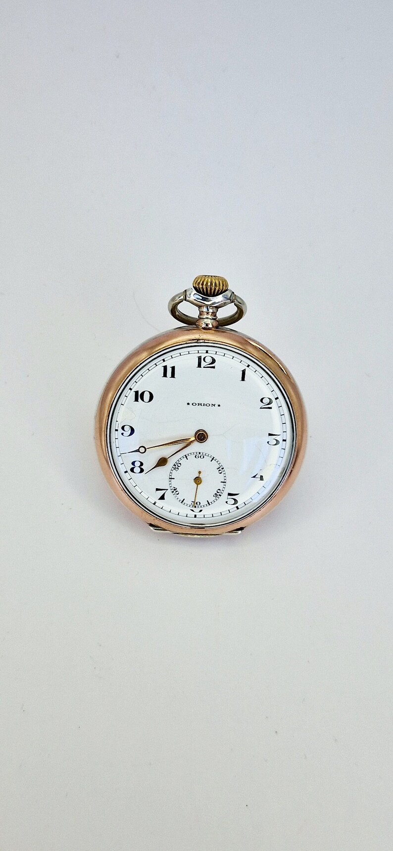 Rare vintage Orion pocket watch silver 800s. image 1