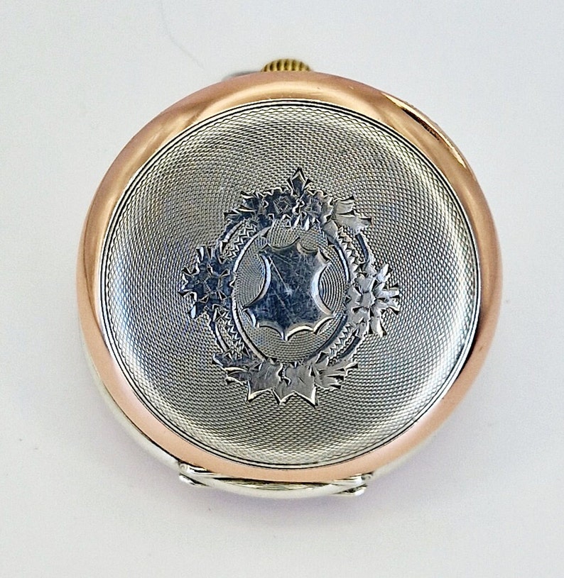 Rare vintage Orion pocket watch silver 800s. image 4