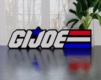 GIJOE 3D étagère signe célèbre figurine marque logo signe post logo signe