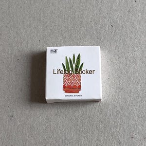 Adesivi di cactus e piante grasse, una scatola piena, scrapbooking